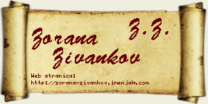 Zorana Živankov vizit kartica